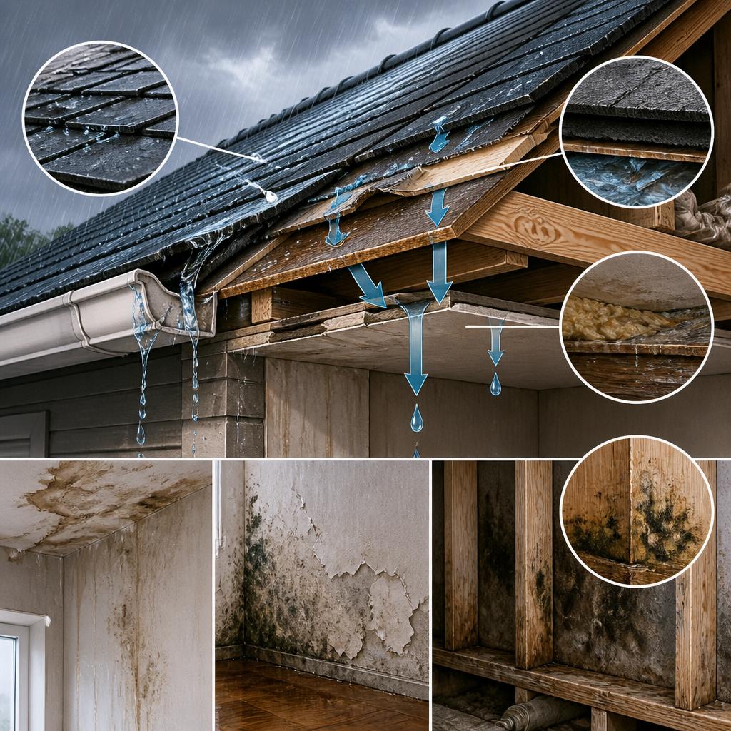 雨漏りのリスクと影響