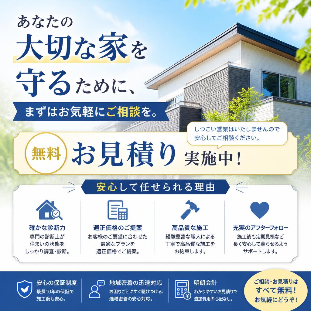 今すぐお見積りを！ お気軽にお問い合わせください