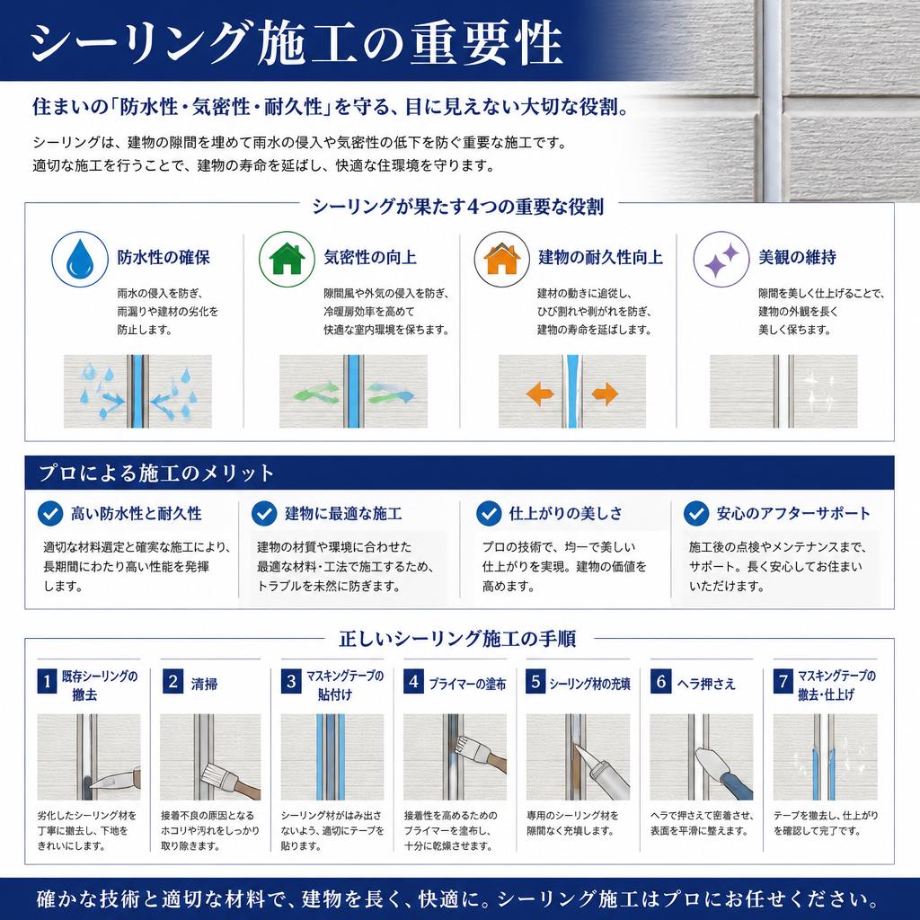 プロによるシーリング施工の利点