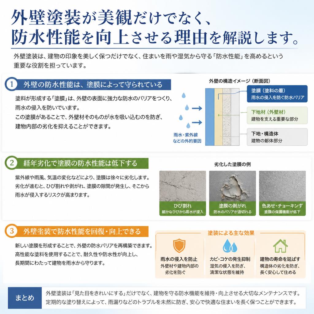 4. 外壁塗装のメリット