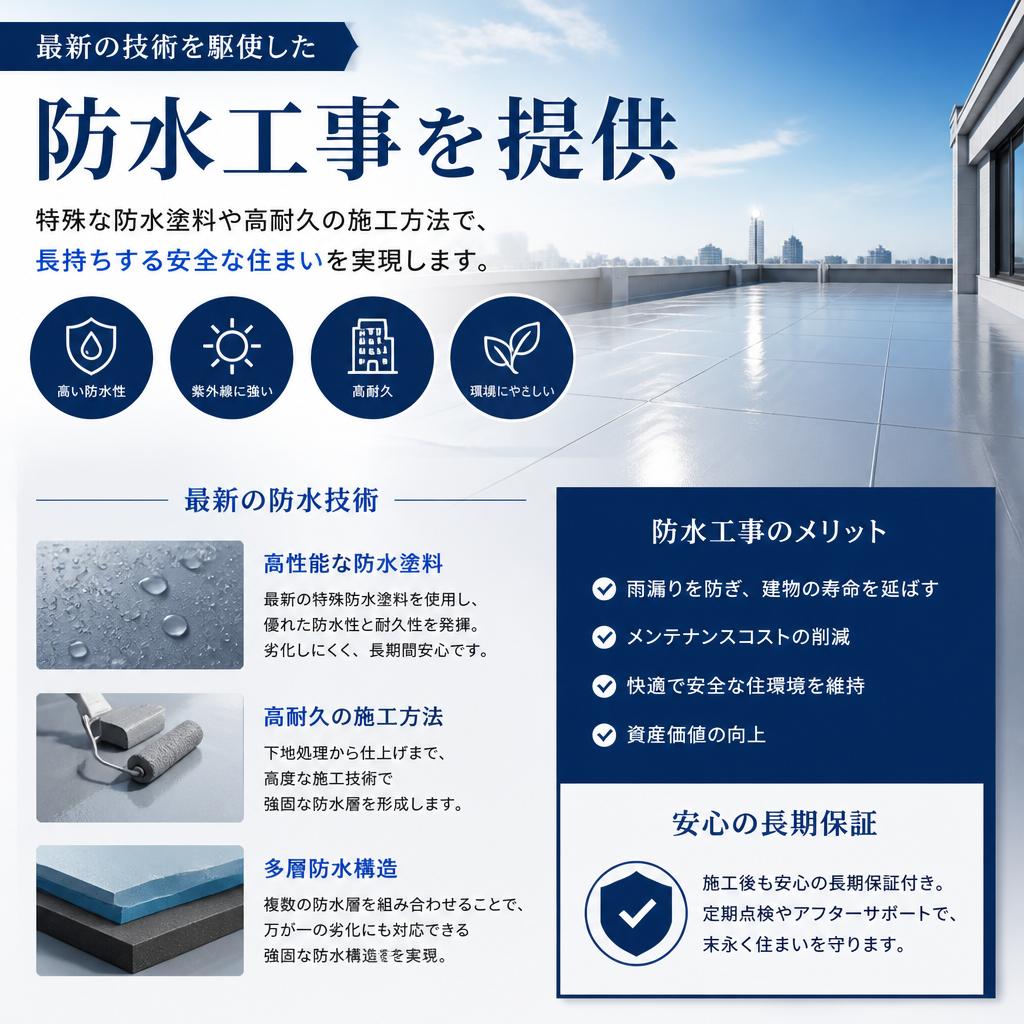 最新技術が生み出す高品質な施工