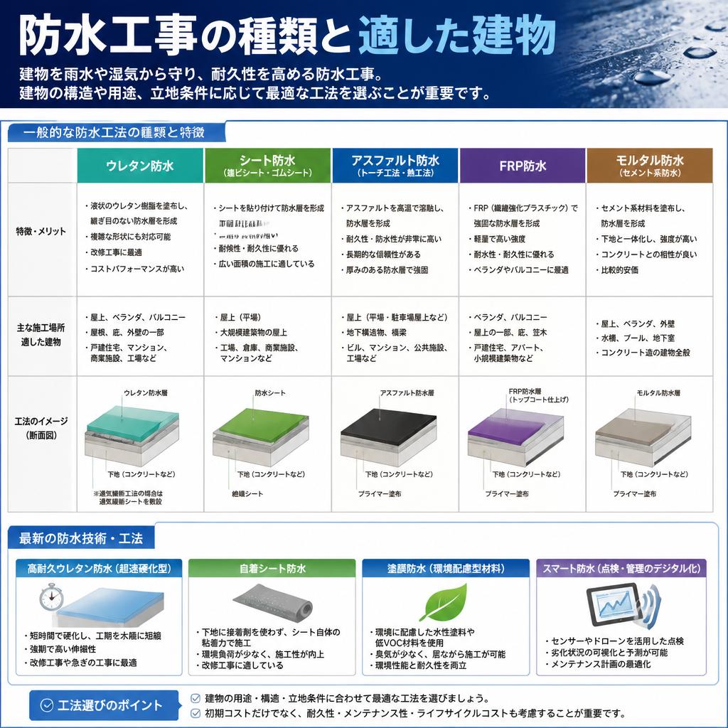 施工方法の種類と特徴