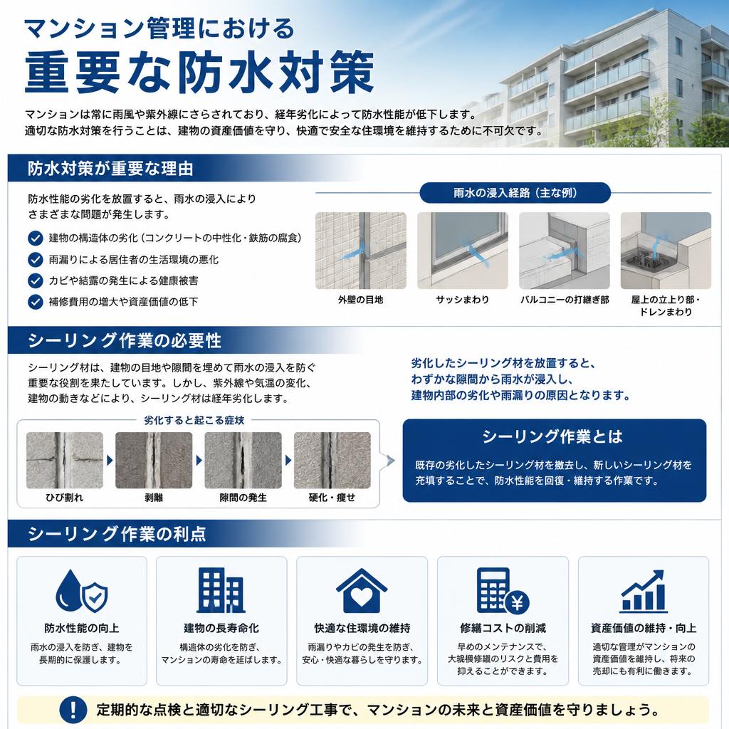 マンション管理と防水対策