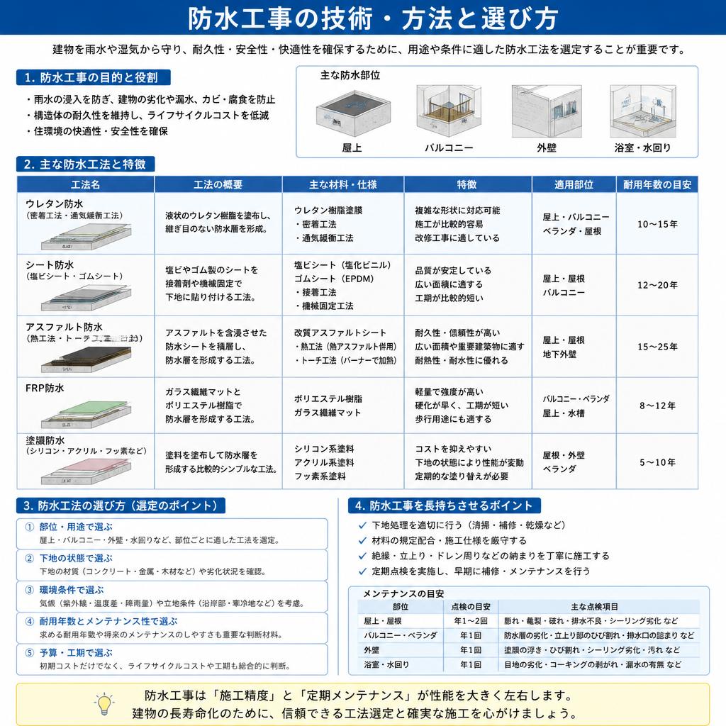 適切な防水対策とは？
