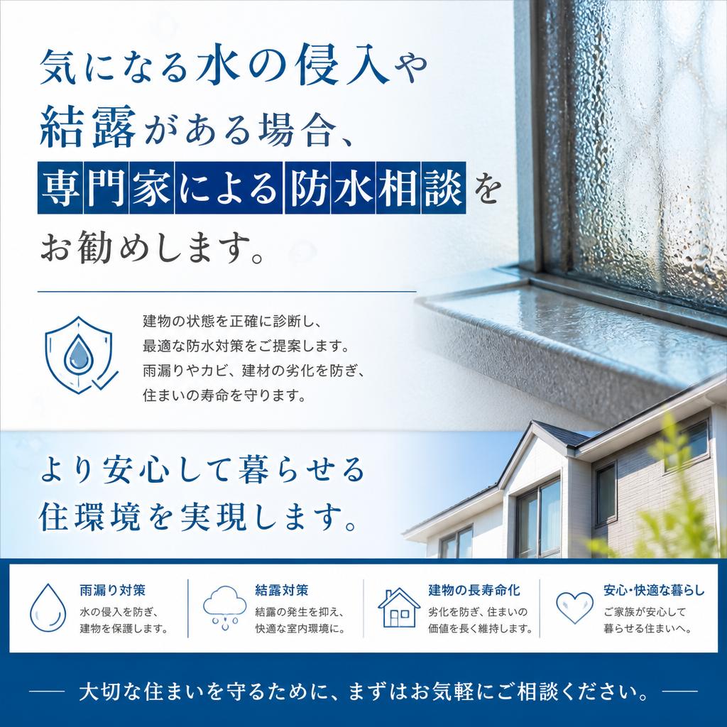 防水相談の手軽さ