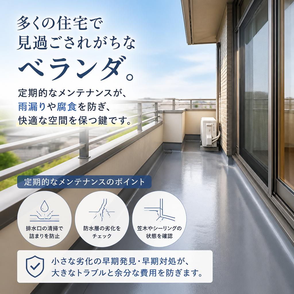 ベランダ防水の重要性
