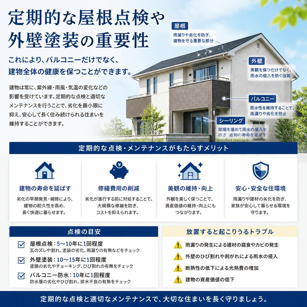 劣化を防ぐための定期的な点検