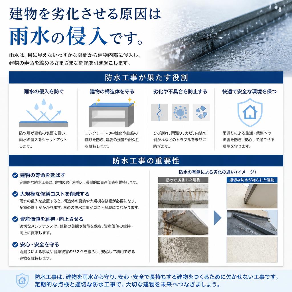 防水工事の役割