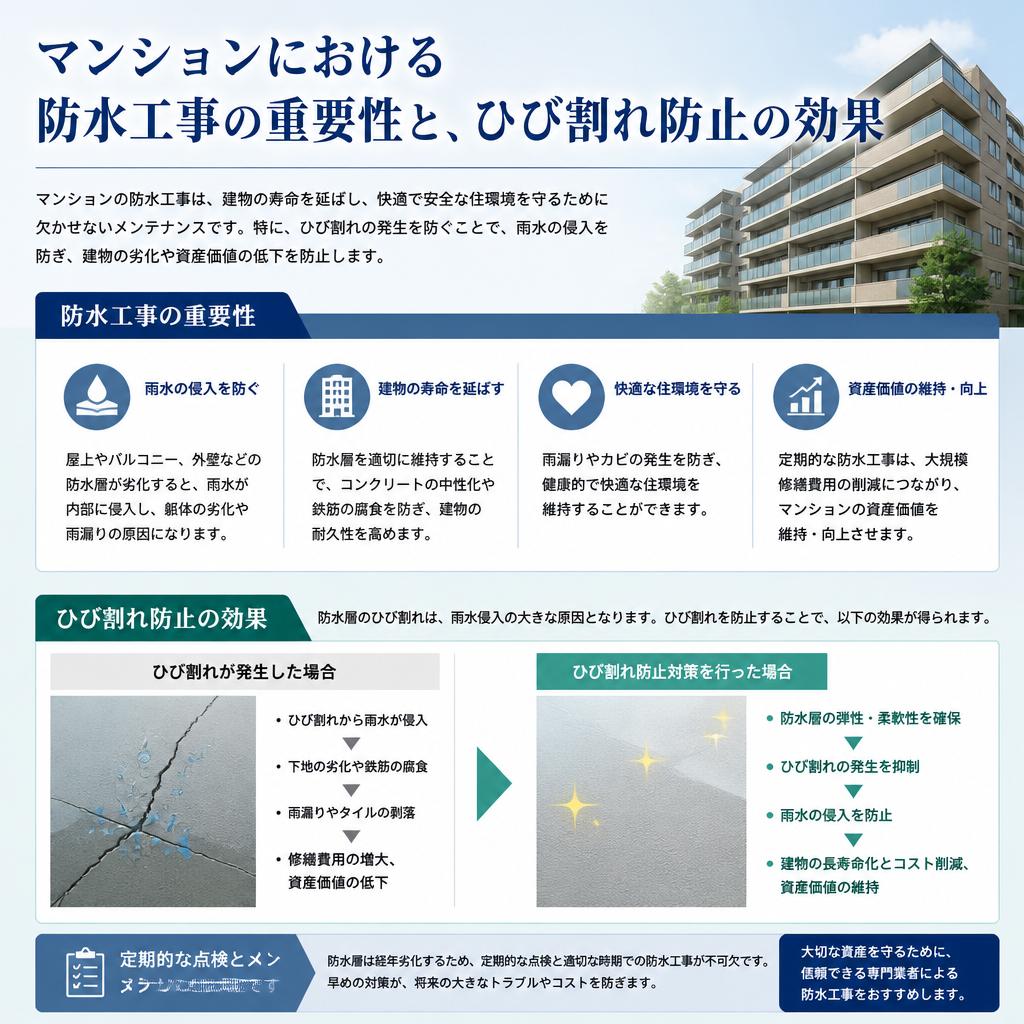 マンション防水工事の必要性
