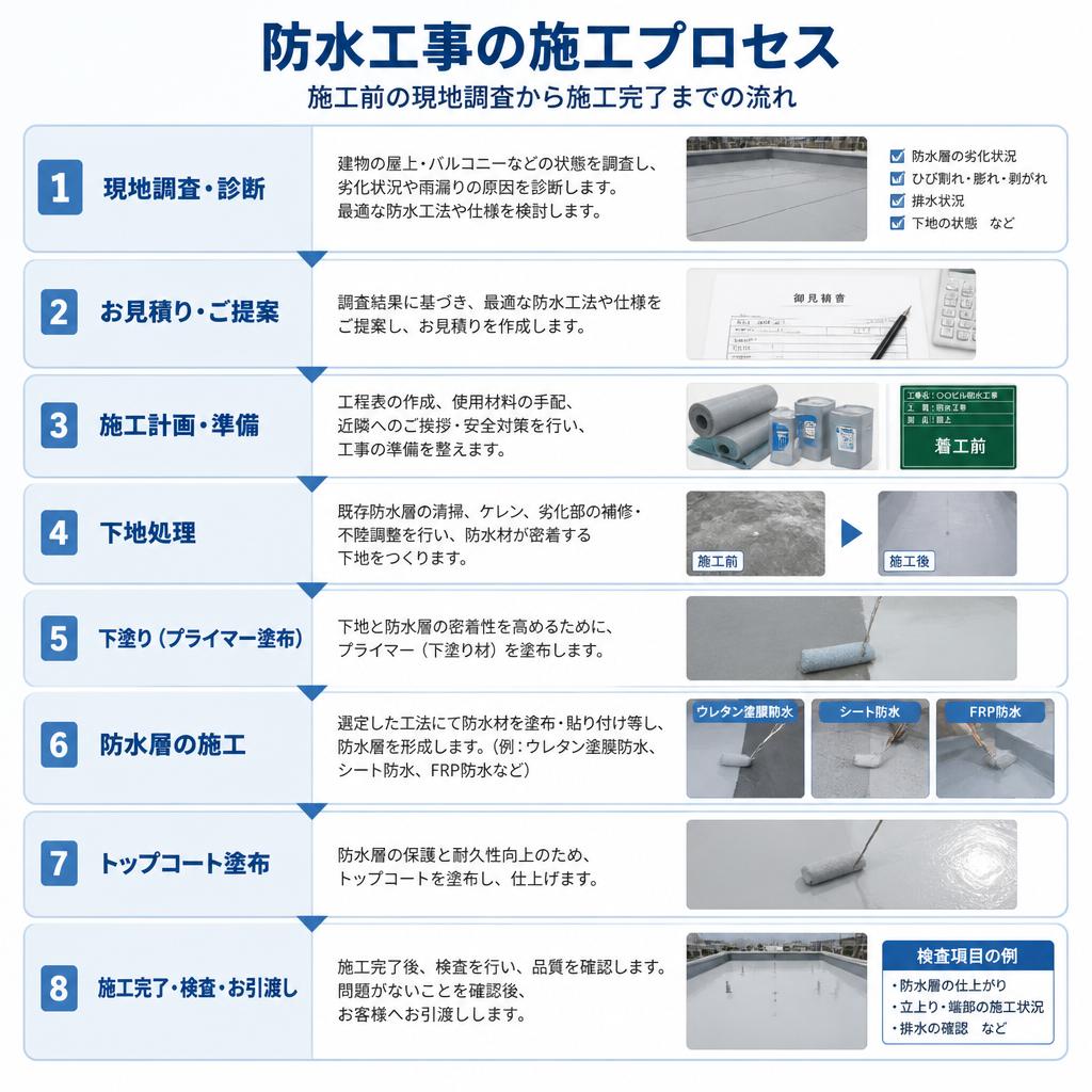 4. 防水施工のプロセス