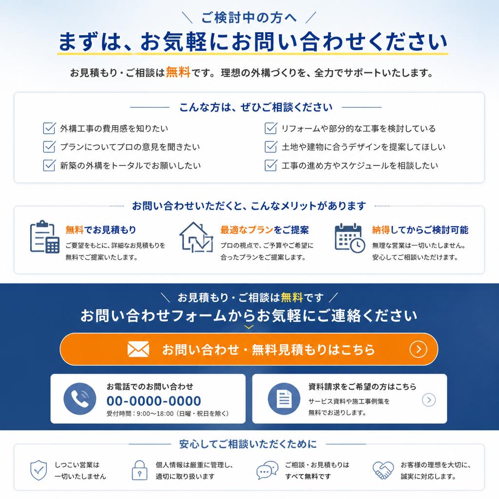 7. お問い合わせ・無料見積もり