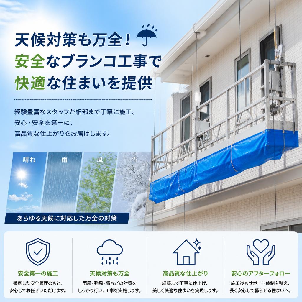天候対策も万全！安全なブランコ工事で快適な住まいを提供
