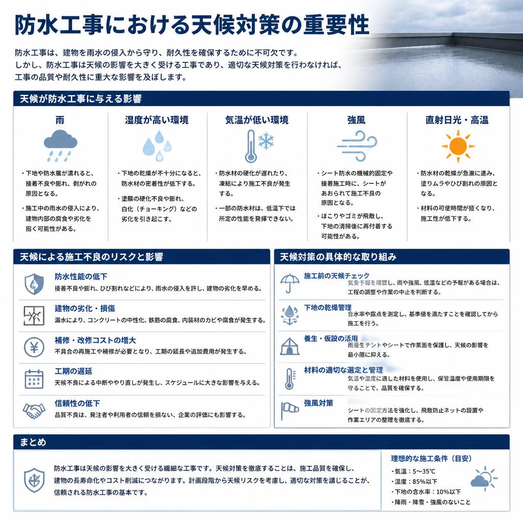 2. 天候対策の重要性