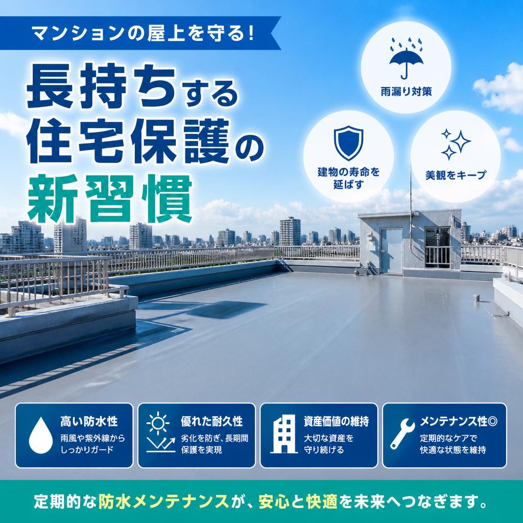 マンションの屋上を守る！長持ちする住宅保護の新習慣