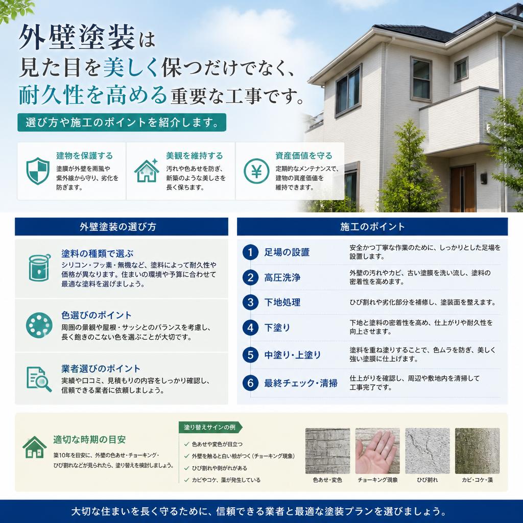 外壁塗装で美観と機能性を両立