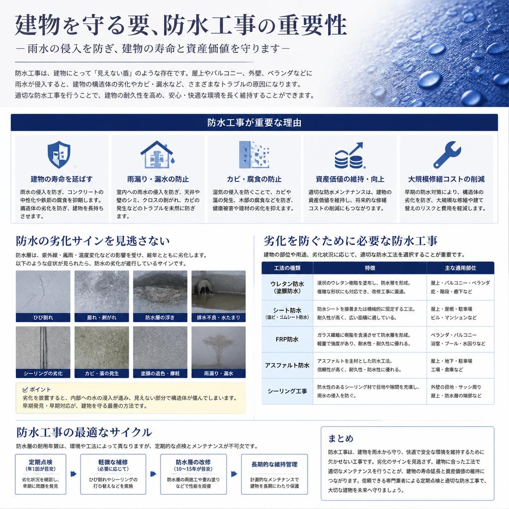 4. 防水工事がもたらすメリット