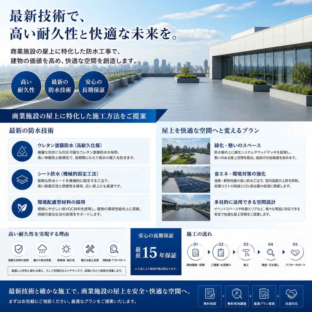 最新の防水リフォーム技術