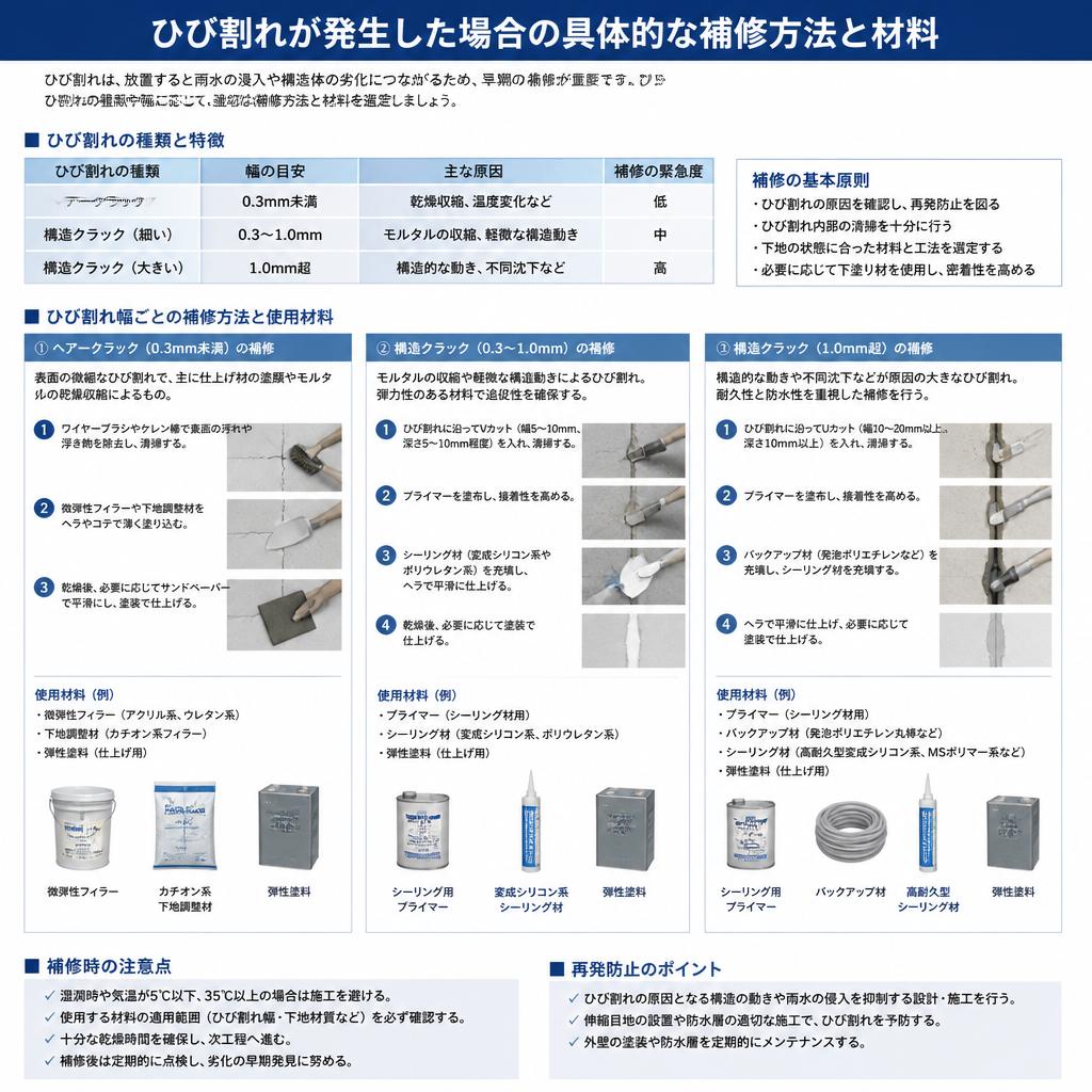4. ひび割れ補修の方法