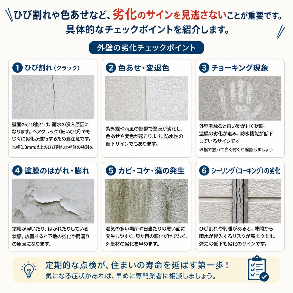 劣化のサインを見逃さない