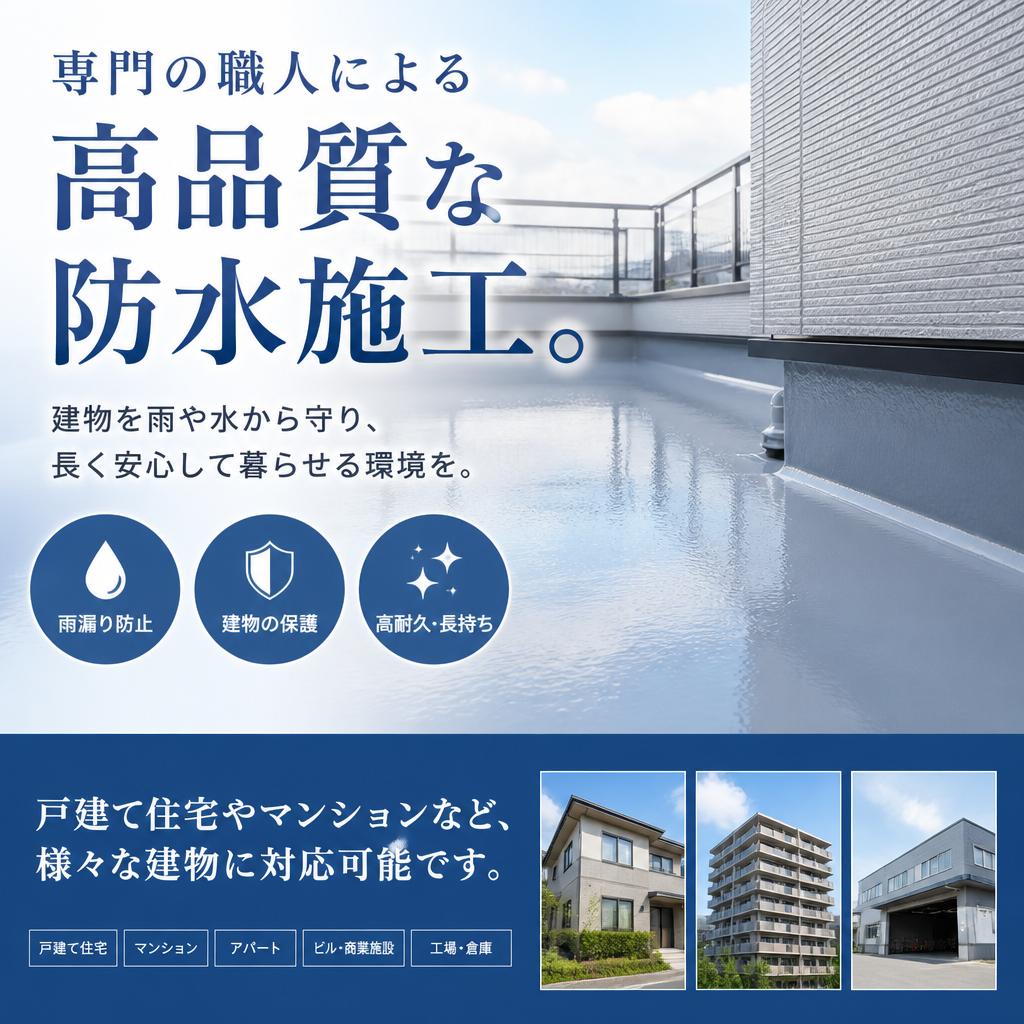 当社の防水工事について