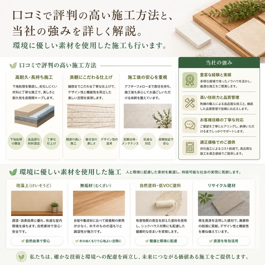 施工方法と特徴