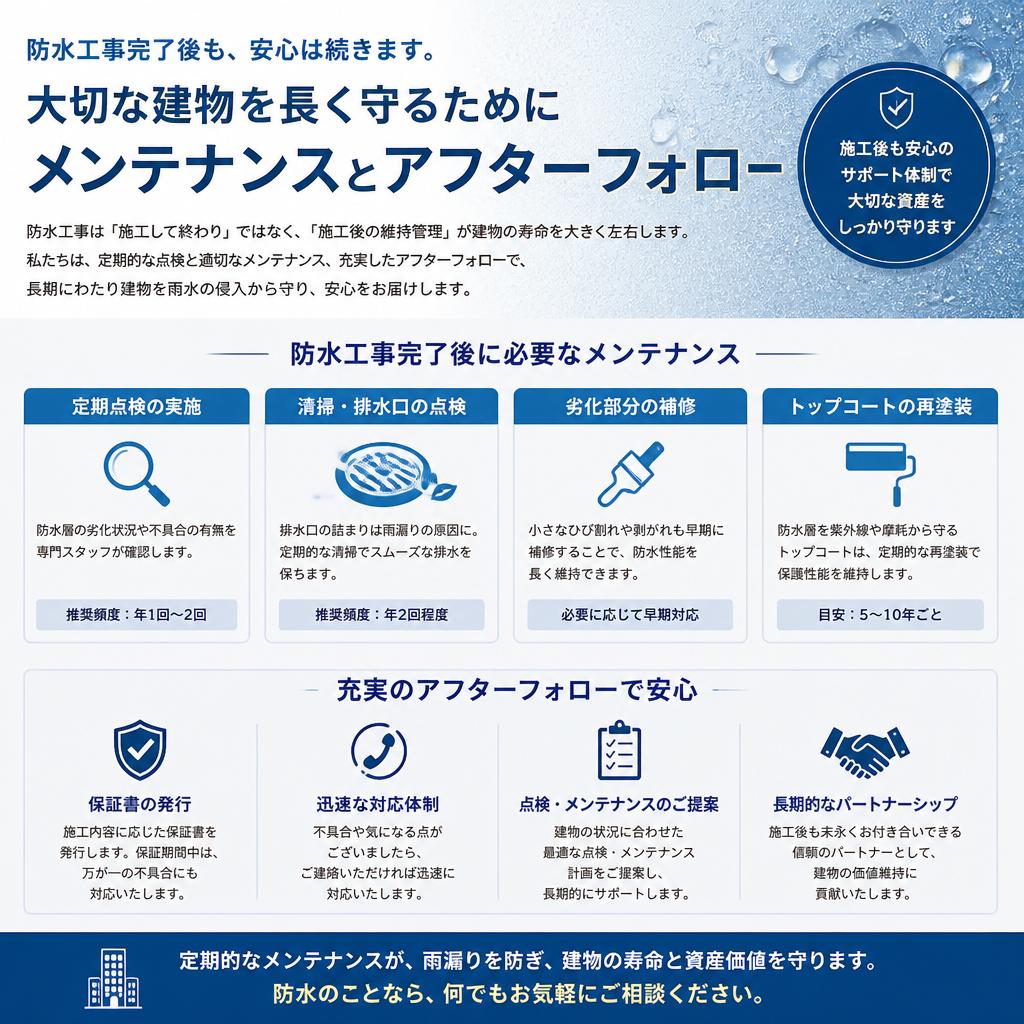 5. 施工後のアフターフォローの重要性