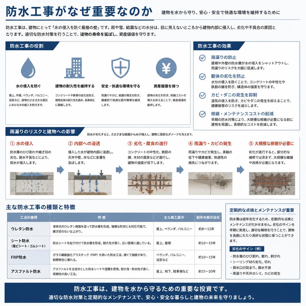 2. 防水工事の必要性