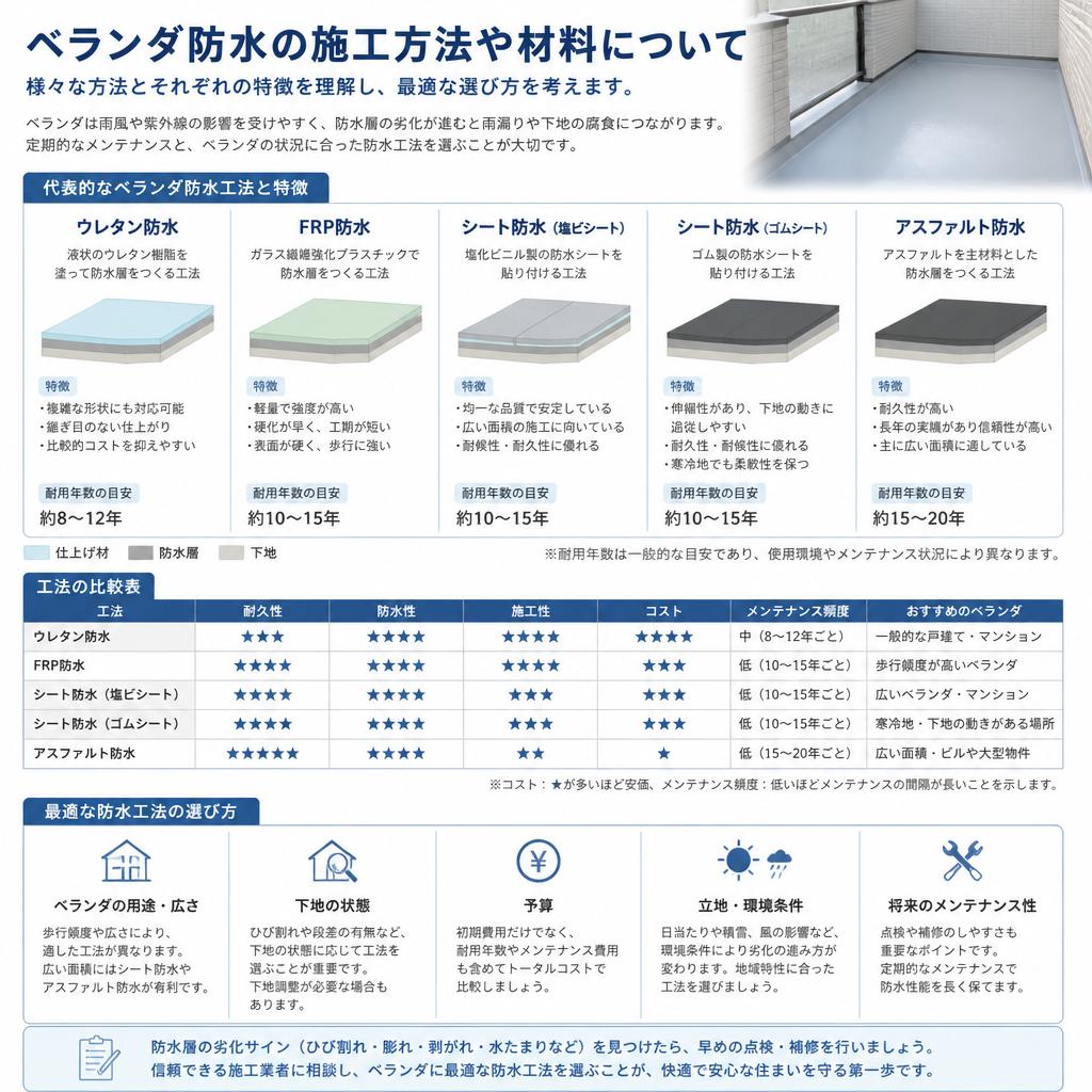ベランダ防水の基本