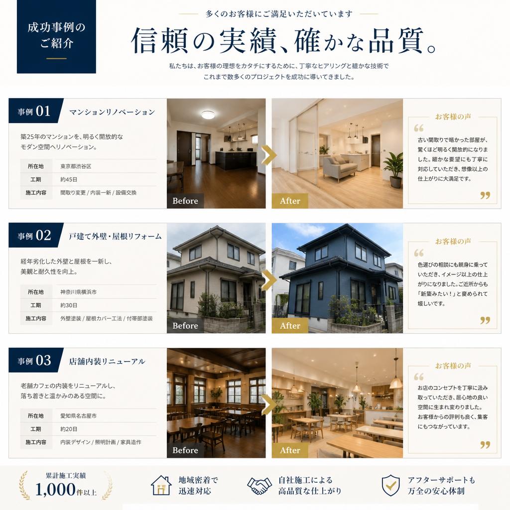 実績紹介：成功事例