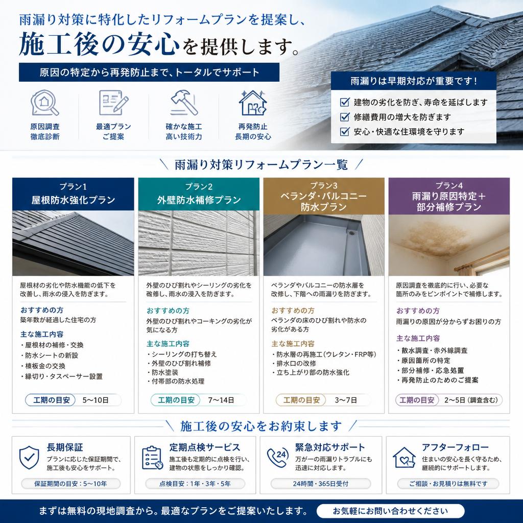 一戸建て住宅のリフォームプラン