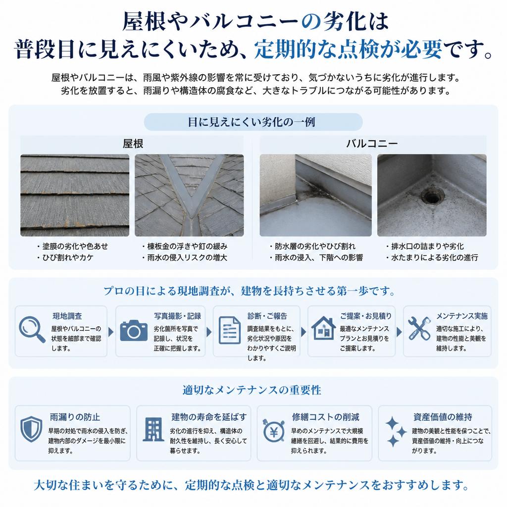 定期的な屋根点検の重要性