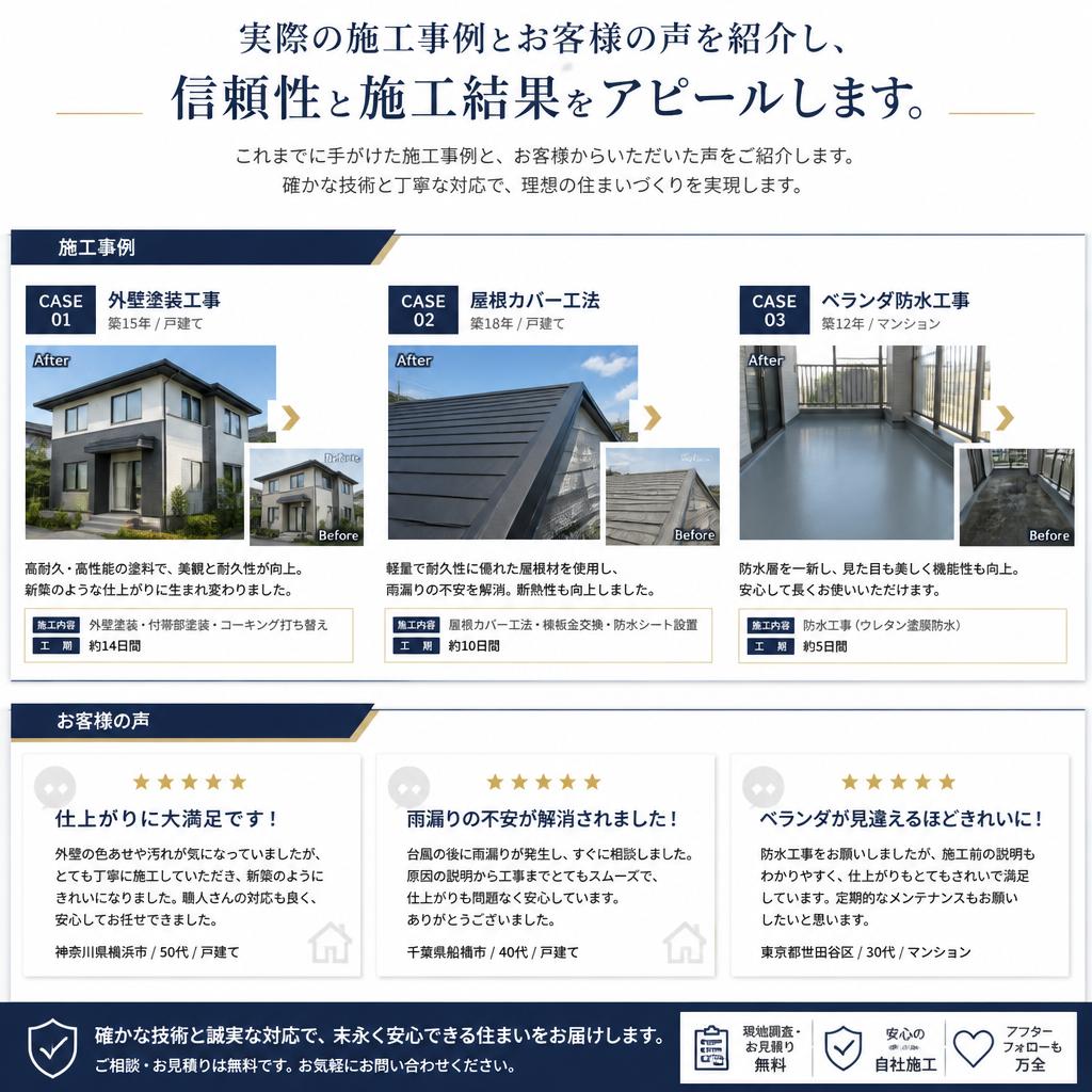 施工事例｜お客様の声