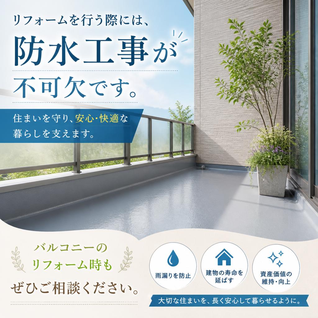 戸建てリフォームに最適な防水対策