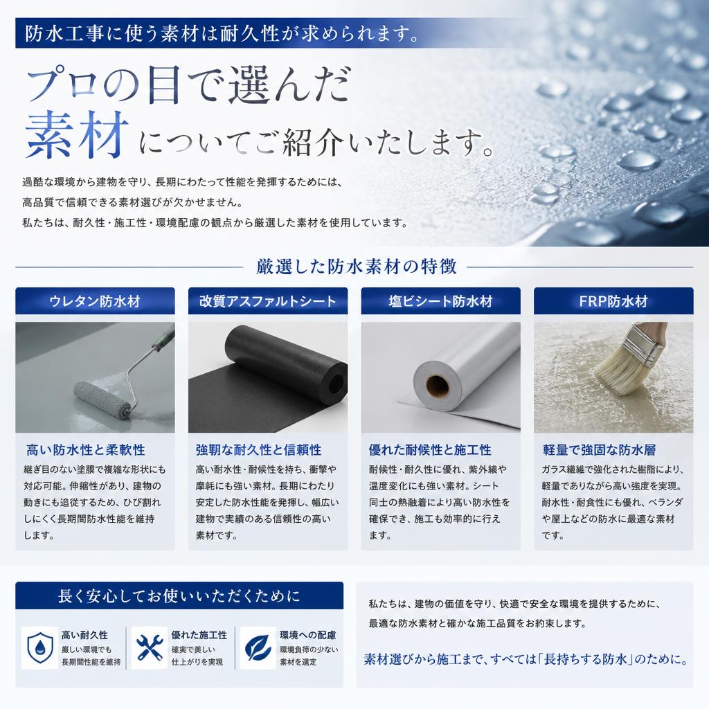 耐久性素材の選び方