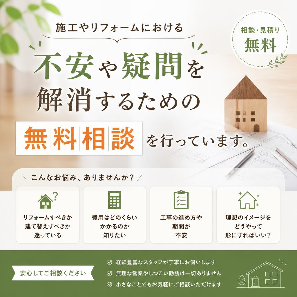 まずはお気軽にご相談を！