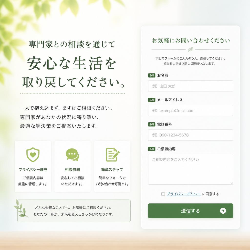 お問い合わせはこちらから！