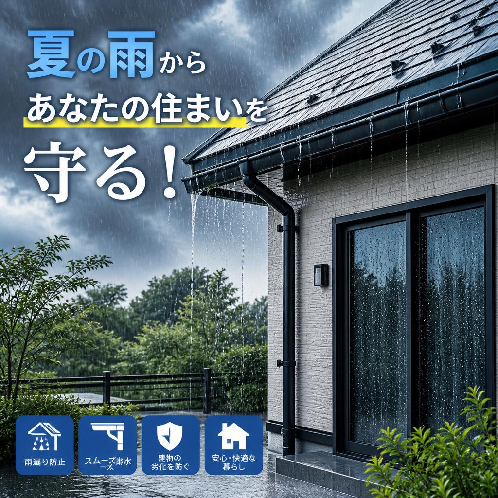 夏の雨からあなたの住まいを守る！