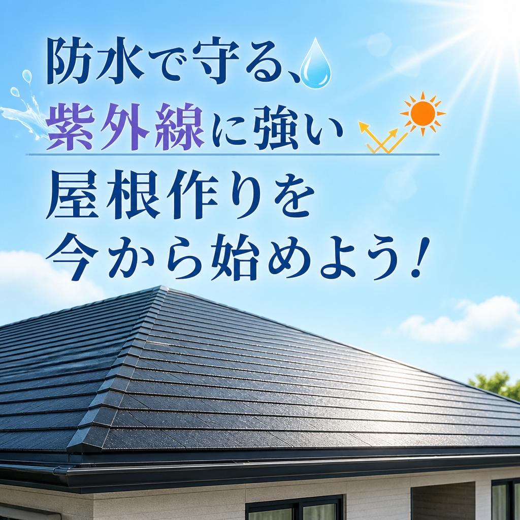 防水で守る、紫外線に強い屋根作りを今から始めよう！
