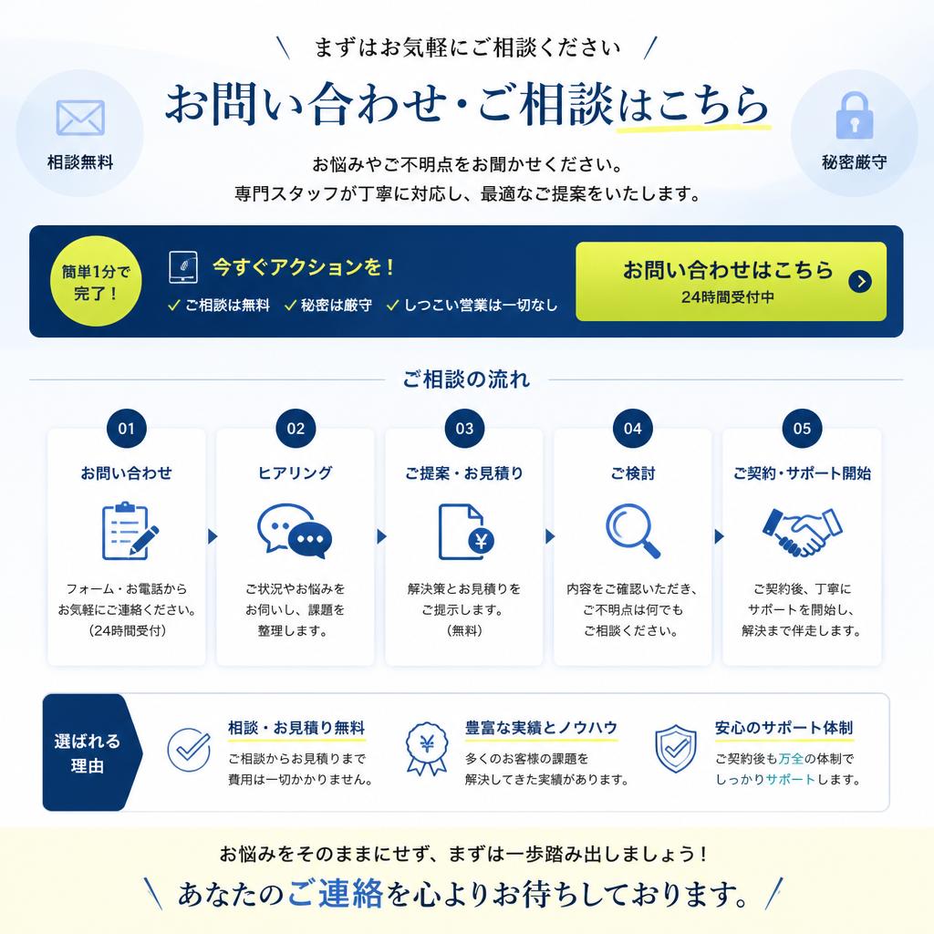 今すぐご相談を！