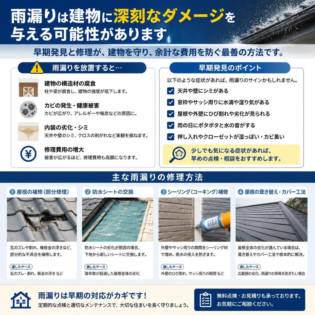 5. 雨漏り修理とその重要性