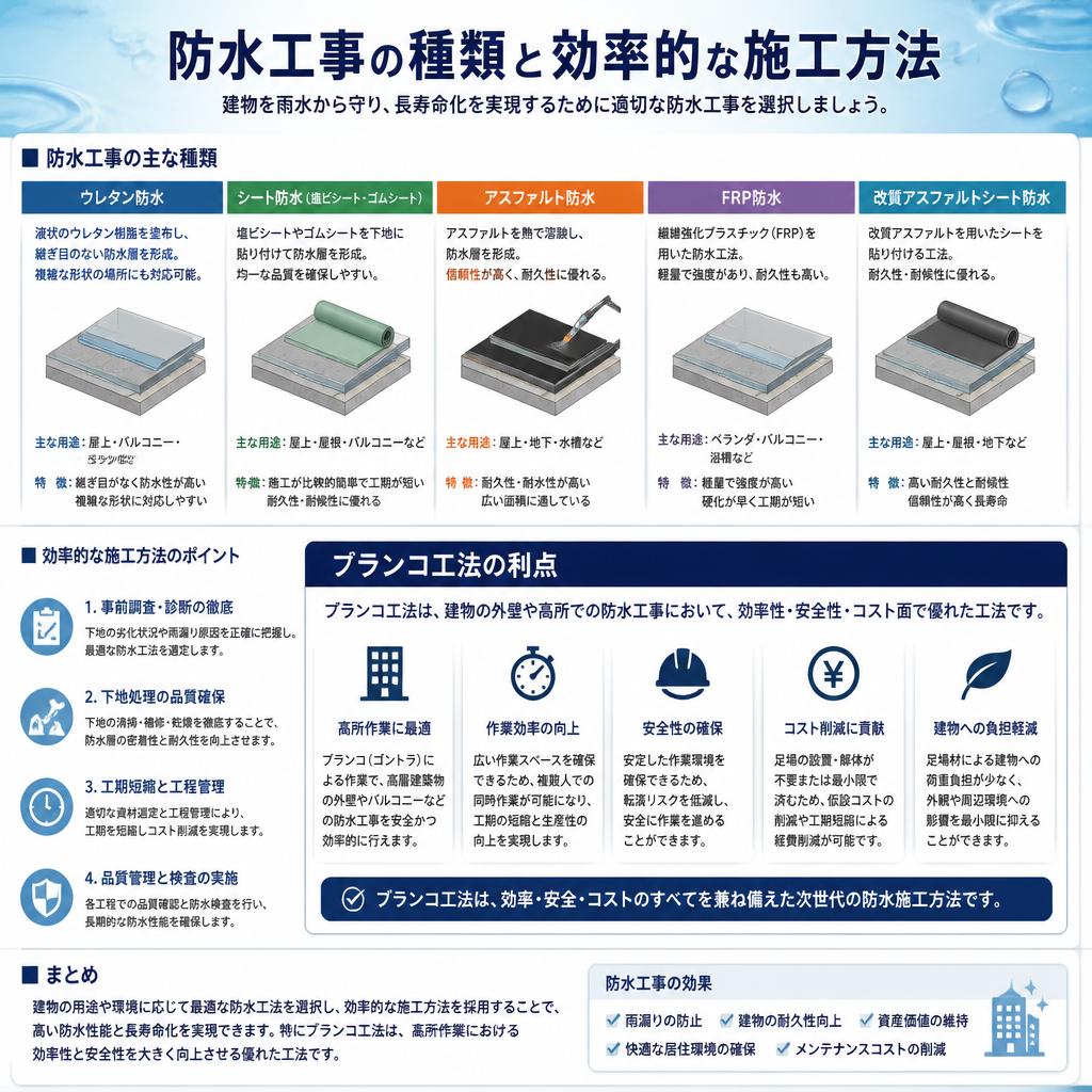 4. 効率的な防水工事とは？