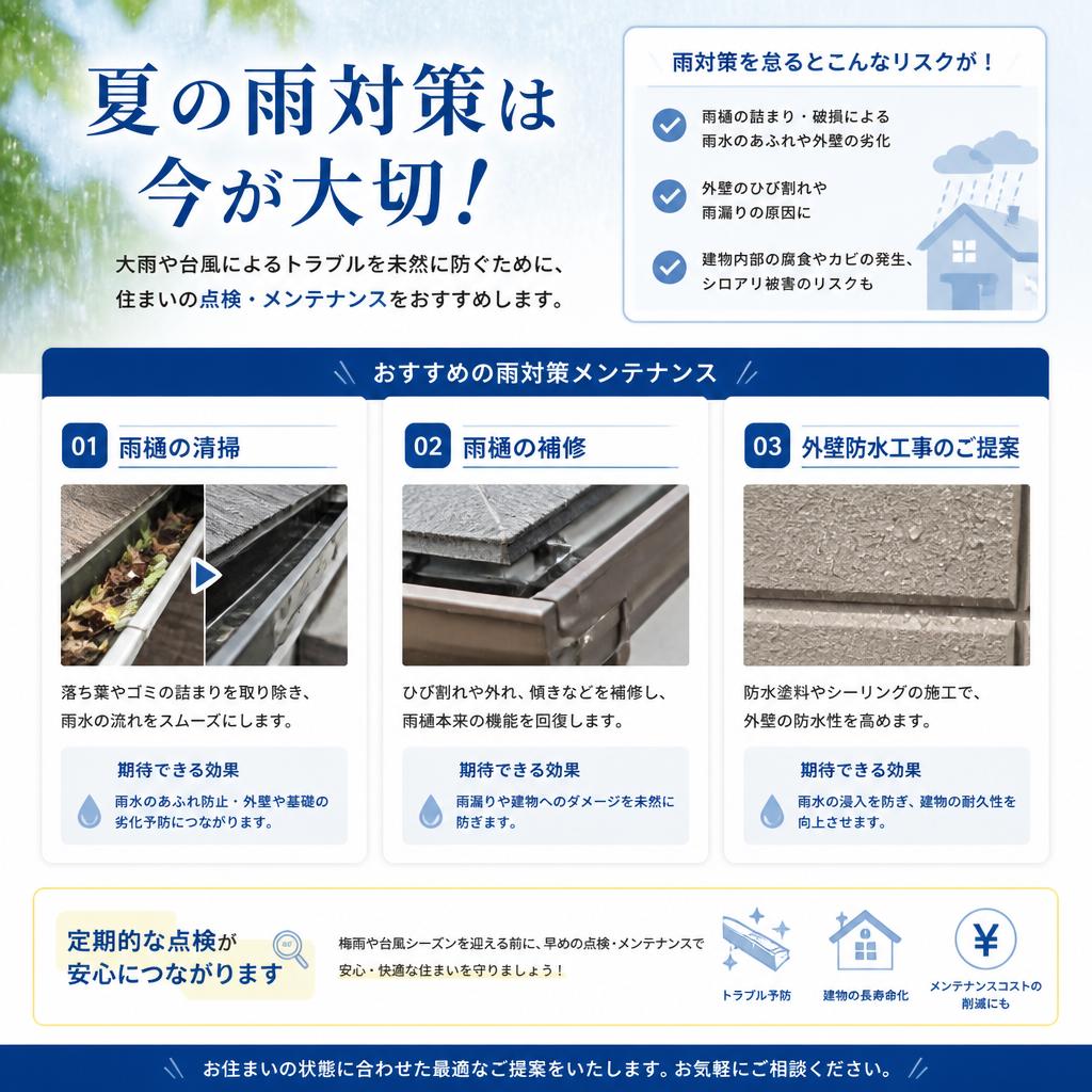 5. 夏に向けた雨対策の方法