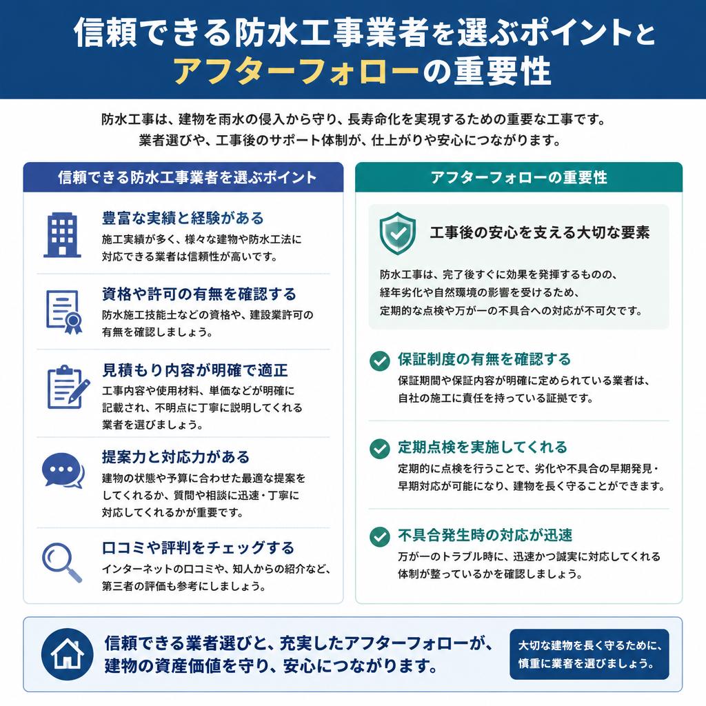 防水業者の選び方