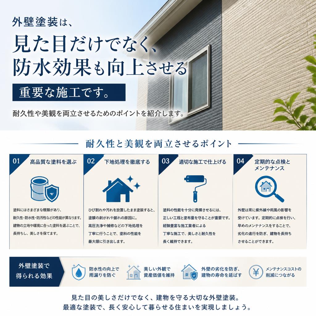 効果的な外壁塗装