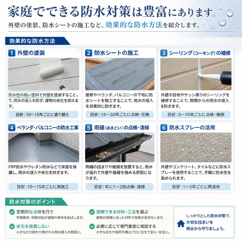 家庭用防水対策の基本