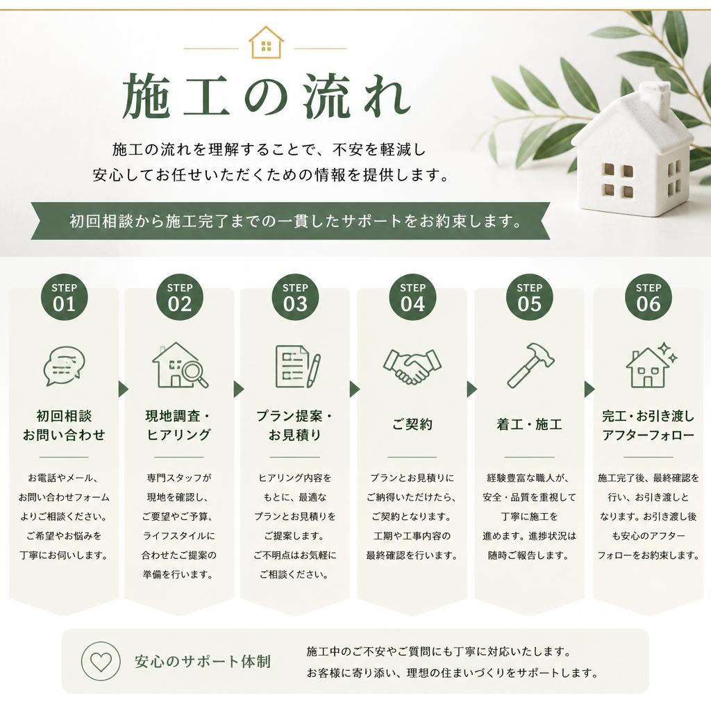 施工プロセスの紹介