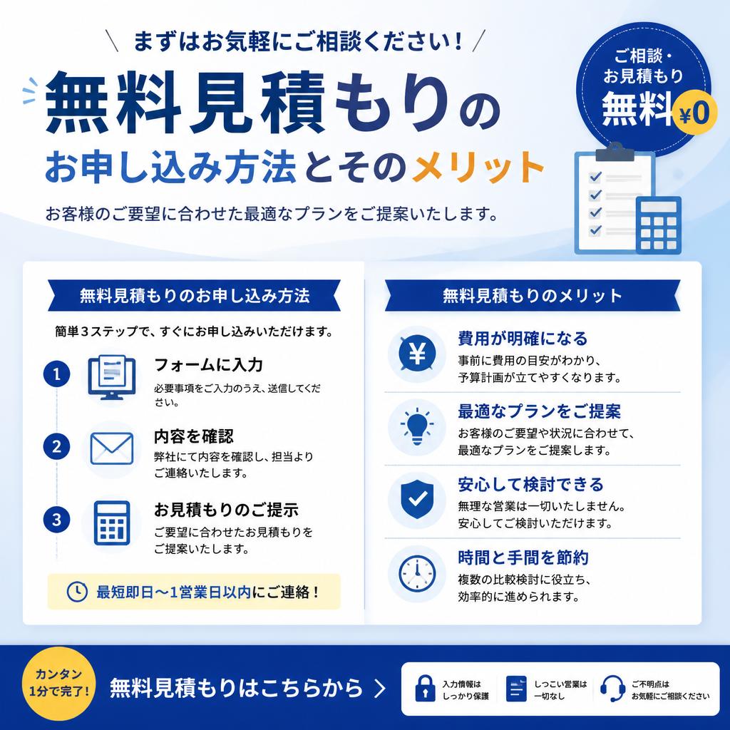7. ステップを踏んでお得な見積もりを