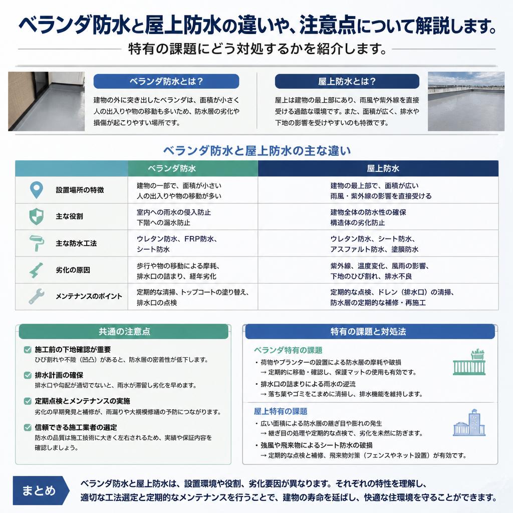 5. ベランダ防水のポイント
