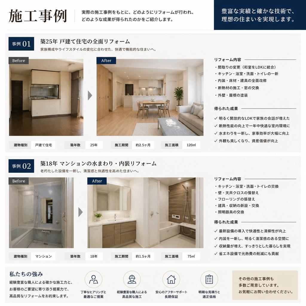 施工事例の紹介