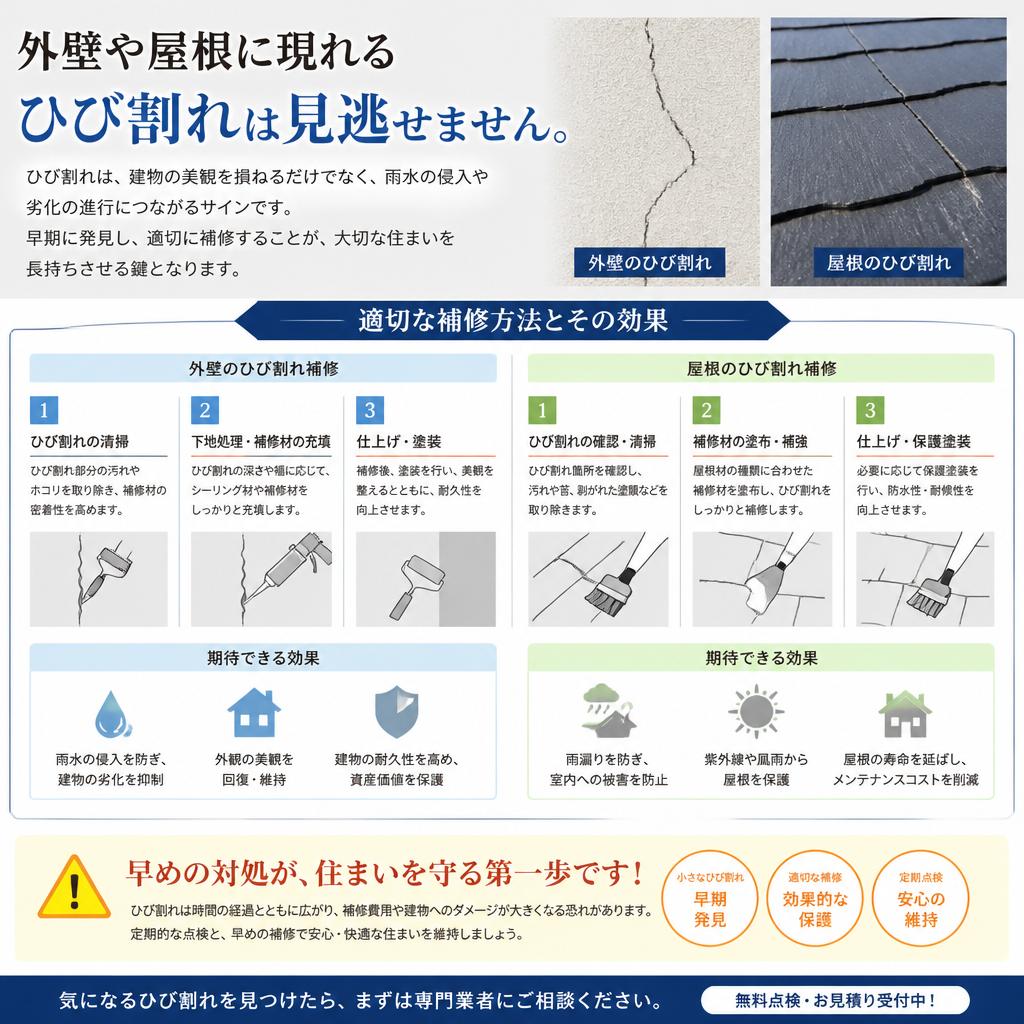 ひび割れ補修の必要性